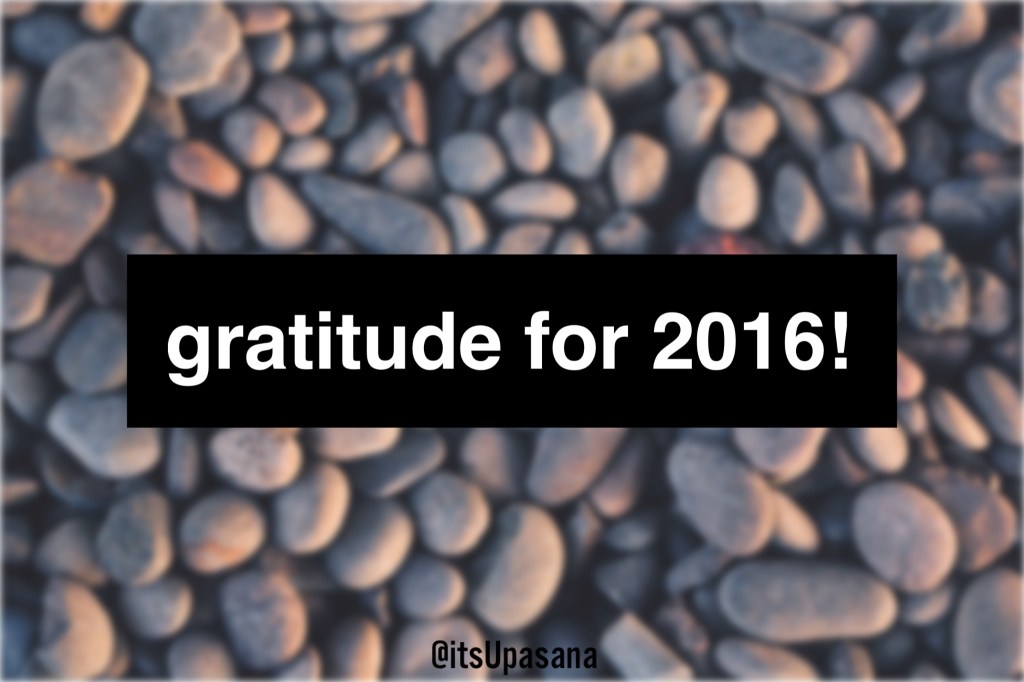 Gratitude for 2016!